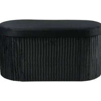 Kotikulta Pienkalusteet-Säilytyspenkki 76 X 38 X 38 Cm Lugano Musta