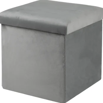 Kotikulta Pienkalusteet-Säilytysrahi 38 X 38 X 38 Cm Velvet Vaaleanharmaa