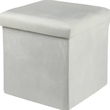 Kotikulta Pienkalusteet-Säilytysrahi 38 X 38 Cm Velvet Luonnonvalkoinen