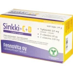 Fennovita Terveysravinteet Ja -valmisteet^Sinkki + C-vitamiini + Kupari 100 Kpl