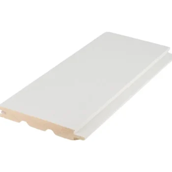 Cent Puutavara-Sisustuspaneeli STS(4) 15x140x2370, Mänty, Valkoinen, Päätypontattu