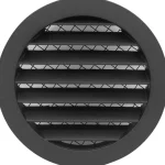 Europlast LVI-Säleikkö Alumiiniseos, u00d8 125mm, Antrasiitti