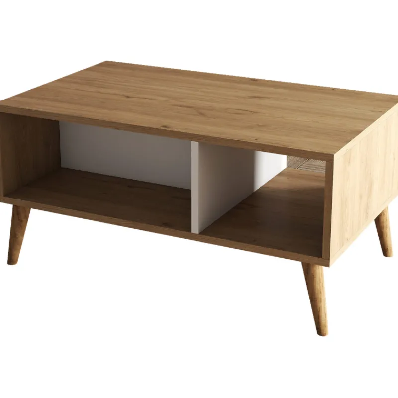 sohvapyt-chic-home-90-x-42-x-5-vpRHbyHn-0.webp Chic Home Pienkalusteet-Sohvapöytä 90 X 42 X 54 Cm Edvin Ruskea/valkoinen