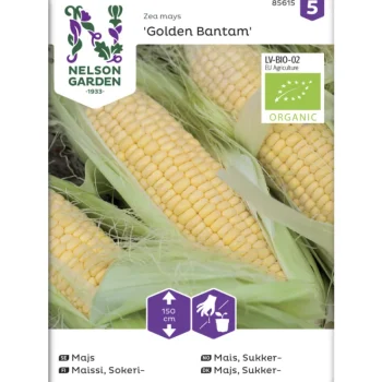 Nelson Garden Basic Kasvien Ja Nurmikonsiemenet-Sokerimaissi Siemen Golden Organic