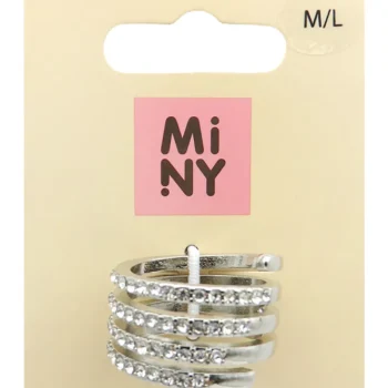 Miny Korut Ja Kellot^Sormus Hopeanvärinen