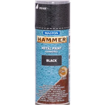Hammer Maalit-Spraymaali Vasaralakka 400 Ml Musta