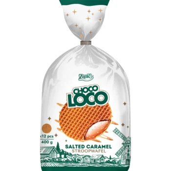 Choco Loco Keksit^Stroopvohveli 400 G Suolainen Karamelli