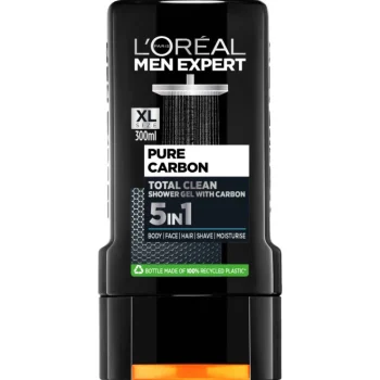 Loreal Men Miesten Ihonhoito Ja Puhdistus^Suihkugeeli 300 Ml Pure Carbon 5in1