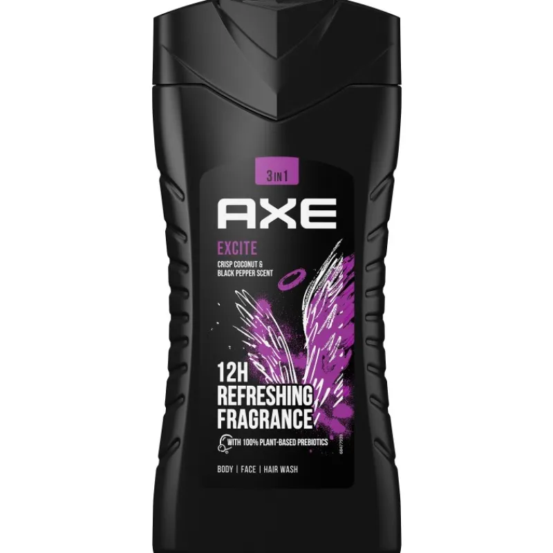 suihkusaippua-axe-250-ml-excit-oIvcroDk-0.webp Axe Miesten Ihonhoito Ja Puhdistus^Suihkusaippua 250 Ml Excite