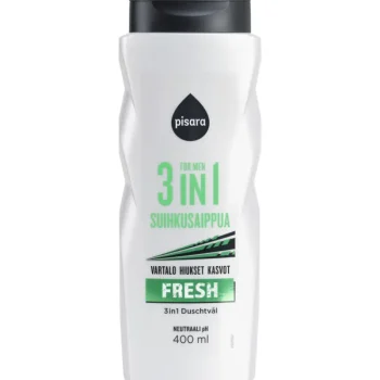 Pisara Miesten Ihonhoito Ja Puhdistus^Suihkusaippua 400 Ml 3in1 Fresh