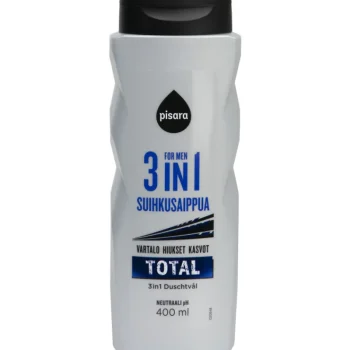 Pisara Miesten Ihonhoito Ja Puhdistus^Suihkusaippua 400 Ml 3in1 Total