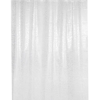 Kotikulta Kylpyhuone- Ja Saunatekstiilit-Suihkuverho 180 X 200 Cm Hopea Pantteri