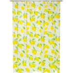 Kotikulta Kylpyhuone- Ja Saunatekstiilit-Suihkuverho 180 X 200 Cm Sitrus