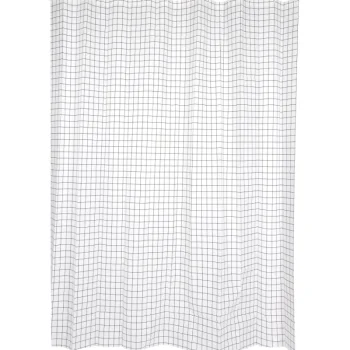 Kotikulta Kylpyhuone- Ja Saunatekstiilit-Suihkuverho 180 X 200 Cm Ruutu