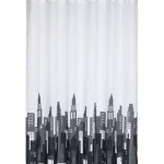 Kotikulta Kylpyhuone- Ja Saunatekstiilit-Suihkuverho 180 X 200 Cm City