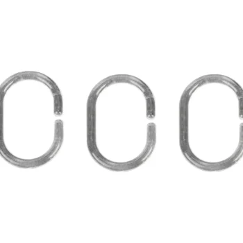 Kotikulta Verhot Ja Verhotarvikkeet-Suihkuverhorengas 12 Kpl Läpinäkyvä