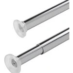 Kotikulta Verhot Ja Verhotarvikkeet-Suihkuverhotanko 75-125 Cm Hopea