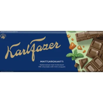 Fazer Suklaat^Suklaalevy 180 G Minttukrokantti