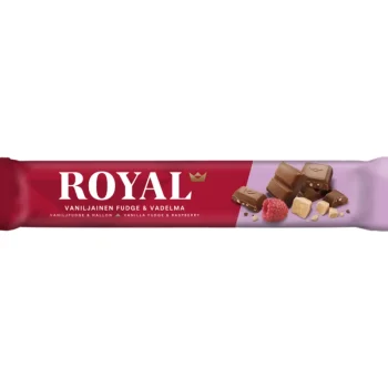 Royal Suklaat^Suklaapatukka 45 G Vaniljainen Fudge & Vadelma