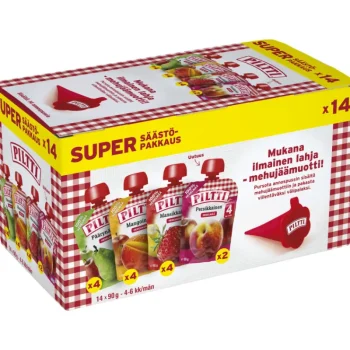 Piltti Lastenruoka-ateriat Ja Välipalat^Supersäästöpakkaus 14 X 90 G 4-6 Kk Hedelmä