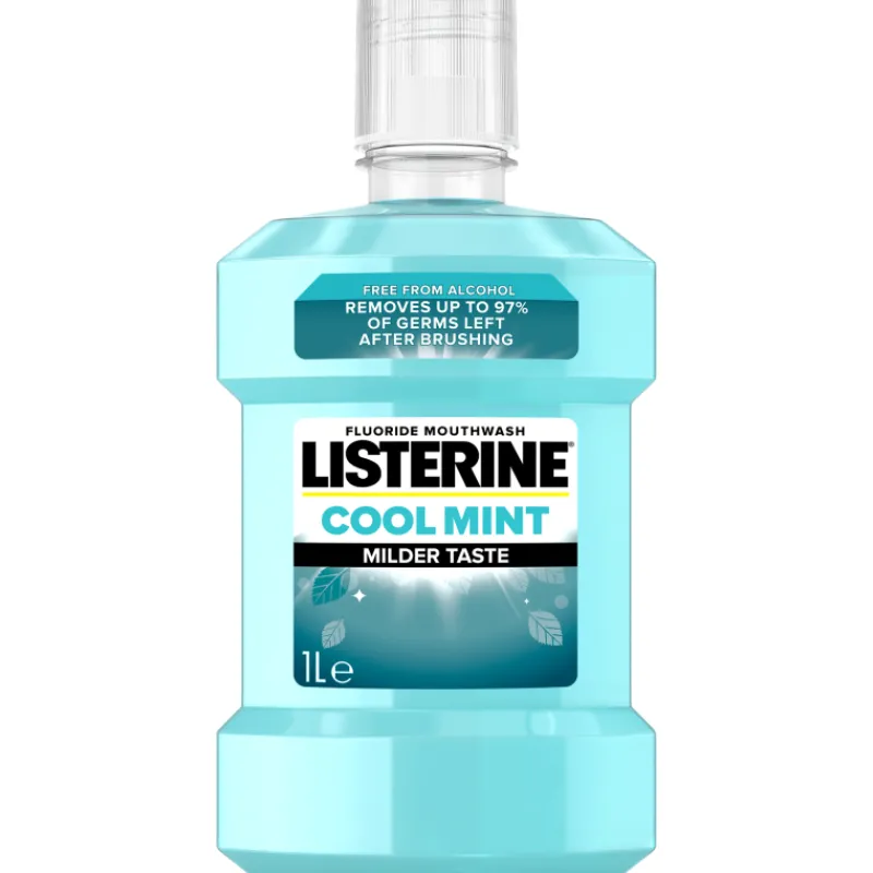 suuvesi-listerine-1-l-cool-min-BAUWhDin-0.webp Listerine Suunhoitotuotteet Ja Tarvikkeet^Suuvesi 1 L Cool Mint