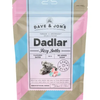 Dave & Jon's Pähkinät Ja Kuivatut Hedelmät^Taateli 125 G Fizzy Bottle