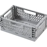 Miny Sisustuskorit-Taitettava Kori L 30,5 X 19,7 X 12,5 Cm, Vaaleanharmaa