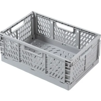 Miny Sisustuskorit-Taitettava Kori S 22 X 14,7 X 9,2 Cm, Vaaleanharmaa