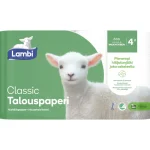 Lambi Talouspaperit^Talouspaperi 4 Rl Valkoinen