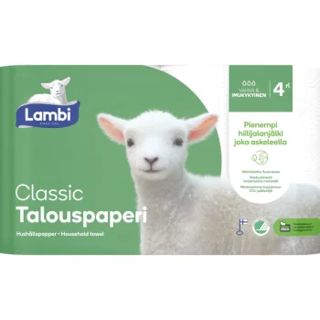 Lambi Talouspaperit^Talouspaperi 4 Rl Valkoinen