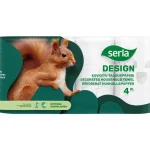 Serla Talouspaperit^Talouspaperi 4 Rl Design Kuvioitu