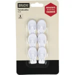 Brücke Ripustus-Tarrakoukku S, 6 Kpl, Muovia