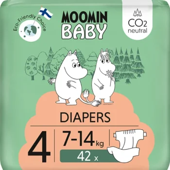 Moomi Baby Vaipat Ja Puhdistuspyyhkeet^Teippivaippa 42 Kpl 4, 7-14 Kg