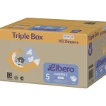 Libero Vaipat Ja Puhdistuspyyhkeet-Teippivaippa 102 Kpl Comfort Koko 5, 9-14 Kg Triple Box