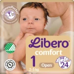 Libero Vaipat Ja Puhdistuspyyhkeet^Teippivaippa 24 Kpl Comfort 1, 2-5 Kg
