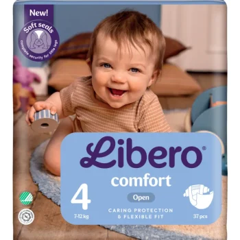 Libero Vaipat Ja Puhdistuspyyhkeet^Teippivaippa 37 Kpl Comfort 4, 7-12 Kg