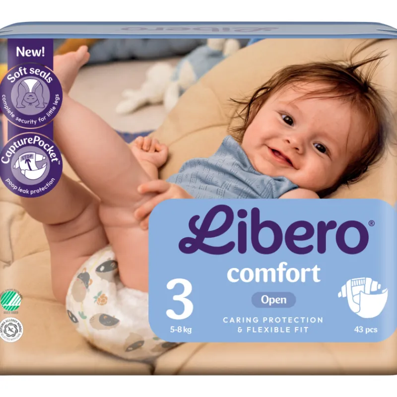 teippivaippa-libero-43-kpl-com-iMIEOegU-0.webp Libero Vaipat Ja Puhdistuspyyhkeet^Teippivaippa 43 Kpl Comfort 3, 5-8 Kg