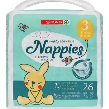 Spar Vaipat Ja Puhdistuspyyhkeet^Teippivaippa 26 Kpl Koko 3, 5-9 Kg