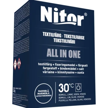 Nitor Pyykinkäsittelyaineet^Tekstiiliväri All-in-One 230 G Mariini