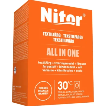 Nitor Pyykinkäsittelyaineet^Tekstiiliväri All-in-One 230 G Oranssi