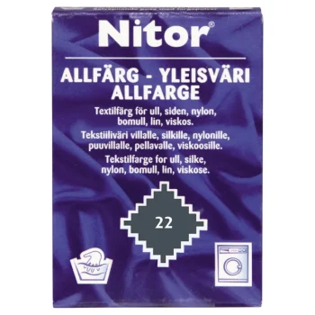 Nitor Pyykinkäsittelyaineet^Tekstiiliväri 15 G 22 Teräksenharmaa