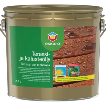 Eskaro Maalit-Terassi- Ja Kalusteöljy 2,7 L Kelonharmaa