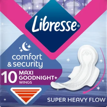 Libresse Intiimihygieniasuojat^Terveysside 10 Kpl Goodnight Maxi Wing