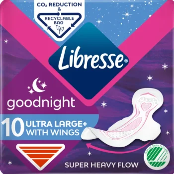 Libresse Intiimihygieniasuojat^Terveysside 10 Kpl Goodnight Wing
