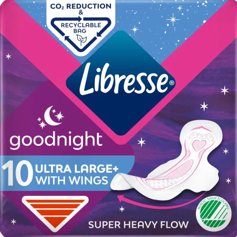 terveysside-10-kpl-goodnight-w-NjSEnESg-0.webp Libresse Intiimihygieniasuojat^Terveysside 10 Kpl Goodnight Wing