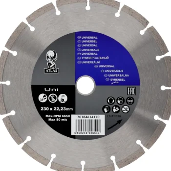 Atlas Sähkötyökalujen Tarvikkeet-Timanttikatkaisulaikka 230 Mm