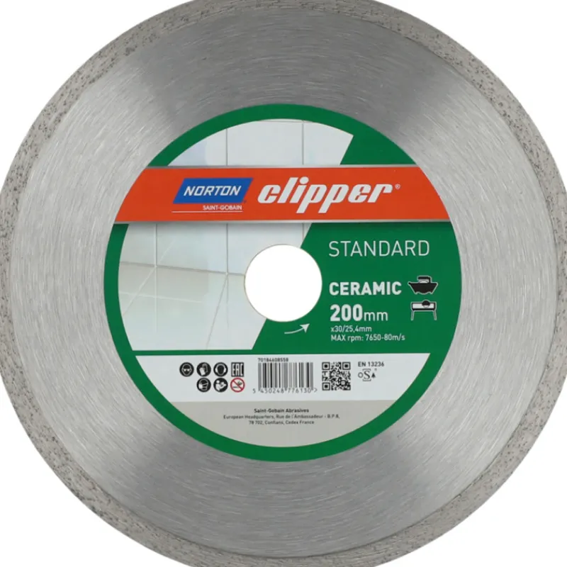 timanttikatkaisulaikka-keraami-kxHGvNZy-0.webp Norton Clipper Sähkötyökalujen Tarvikkeet-Timanttikatkaisulaikka Keraamisille Materiaaleille 230x30 / 25,4mm