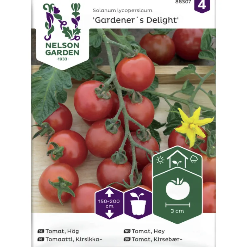 tomaatti-siemen-nelson-garden-HwxqZmPI-0.webp Nelson Garden Basic Kasvien Ja Nurmikonsiemenet-Tomaatti Siemen Gardeneru00b4s Delight