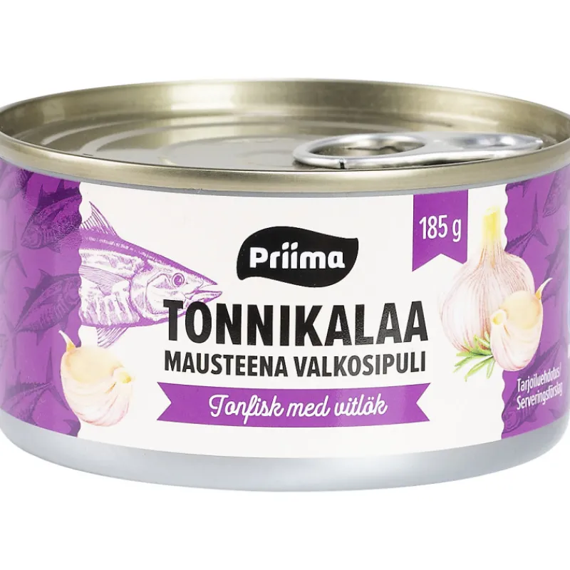 tonnikala-priima-185-g-valkosi-aImudSSC-0.webp Priima Säilykkeet^Tonnikala 185 G Valkosipuli Auringonkukkaöljyssä