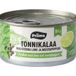 Priima Säilykkeet^Tonnikalahiutale 185g Mustapippuri Lime-auringonkukkaöljyssä